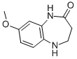 Structure of 8-METHOXY-1,3,4,5-TETRAHYDRO-2H-1,5-BENZODIAZEPIN-2-ONE