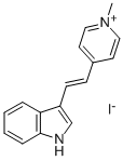 Structure of 3-[2-(1-methylpyridin-1-ium-4-yl)ethenyl]-1H-indole,iodide