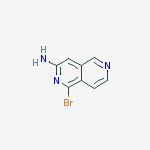 Structure of 1-Bromo-2,6-naphthyridin-3-amine