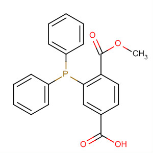Structure of 1,4-Benzenedicarboxylic acid, 2-(diphenylphosphino)-, 1-methyl ester