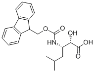 Structure of N-FMOC-(2S,3S)-3-AMINO-2-HYDROXY-5-METHYL-HEXANOIC ACID