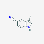 1H-INDOLE-5-CARBONITRILE,3-METHYL-结构式