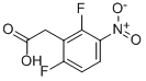 2-(2,6-DIFLUORO-3-NITROPHENYL)ACETIC ACID结构式