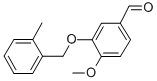 Structure of 4-METHOXY-3-[(2-METHYLBENZYL)OXY]BENZALDEHYDE