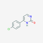 4-(4-chlorophenyl)pyrimidin-2-ol结构式