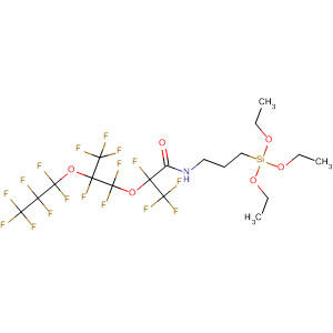 Structure of Propanamide, 2,3,3,3-tetrafluoro-2-[1,1,2,3,3,3-hexafluoro-2-(1,1,2,2,3,3,3-heptafluoropropoxy)propoxy]-N-[3-(triethoxysilyl)propyl]-