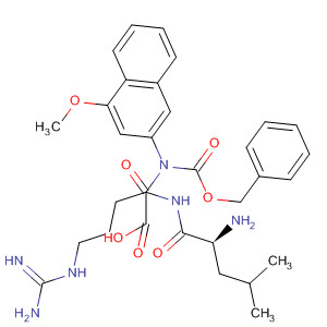 L-Argininamide,N-[(phenylmethoxy)carbonyl]-L-leucyl-N-(4-methoxy-2-naphthalenyl)-结构式