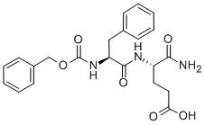 Structure of N-[N-[(phenylmethoxy)carbonyl]-L-phenylalanyl]-L-glutamic acid