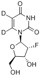 Structure of 2-FLUORODEOXYURIDINE-5,6-D2