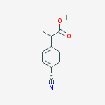 Structure of 2-(4-Cyanophenyl)propanoic acid