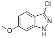 Structure of 3-CHLORO-6-METHOXY (1H)INDAZOLE