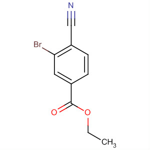 Structure of Benzoic acid, 3-bromo-4-cyano-, ethyl ester