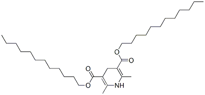 1,4-二氢-2,6-二甲基-3,5-吡啶二羧酸双十二烷酯结构式