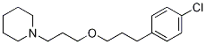Structure of Piperidine, 1-[3-[3-(4-chlorophenyl)propoxy]propyl]-