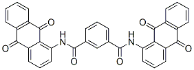 Structure of N,N-bis(9,10-dihydro-9,10-dioxo-1-anthryl)isophthaldiamide