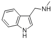 Structure of 1H-Indole-3-methanamine, N-methyl-
