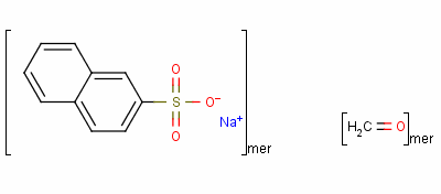 Structure of Sodium salt of polynaphthalene sulphonic acid