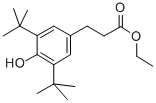 Structure of ethyl 3-(3,5-di-tert-butyl-4-hydroxyphenyl)propionate