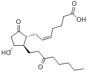 Structure of 13,14-DIHYDRO-15-KETO PROSTAGLANDIN E2