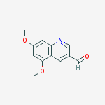 Structure of 5,7-DIMETHOXYQUINOLINE-3-CARBALDEHYDE