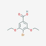 4-bromo-3,5-diethoxybenzoic acid结构式