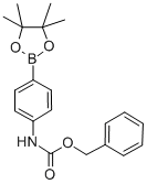 Structure of (4-BENZYLOXYCARBONYLAMINOPHENYL)BORONIC ACID, PINACOL ESTER