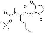 Chemical structure of BOC-NLE-OSU