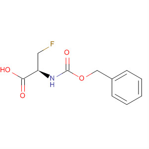 Structure of D-Alanine, 3-fluoro-N-[(phenylmethoxy)carbonyl]-