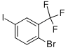 1-溴-4-碘-2-(三氟甲基)苯结构式