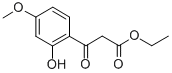 Structure of 3-(2-HYDROXY-4-METHOXY-PHENYL)-3-OXO-PROPIONIC ACID ETHYL ESTER