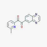 Structure of 1-(6-methylpyridin-2-yl)-2-(quinoxalin-6-yl)ethane-1,2-dione