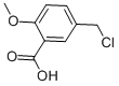 Structure of Benzoic acid,5-(chloromethyl)-2-methoxy-