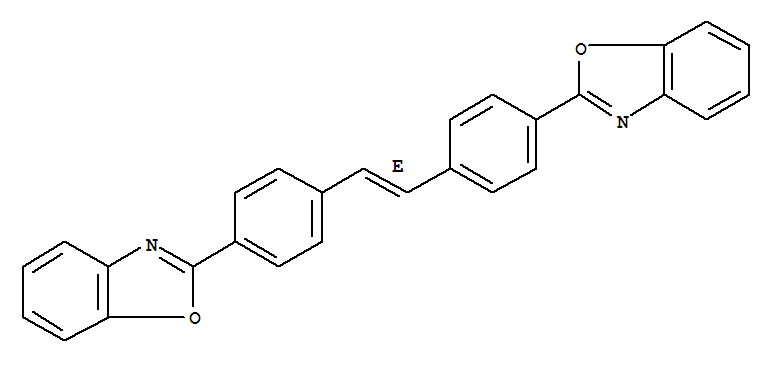 Benzoxazole, 2,2'-(1,2-ethenediyldi-4,1-phenylene)bis-, (E)-结构式