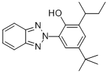 Structure of 2-(2-Hydroxy-3-sec-butyl-5-tert-butylphenyl)benzotriazole