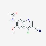 Acetamide, N-(4-chloro-3-cyano-6-methoxy-7-quinolinyl)-结构式