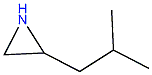 Structure of 2-(2-methylpropyl)aziridine