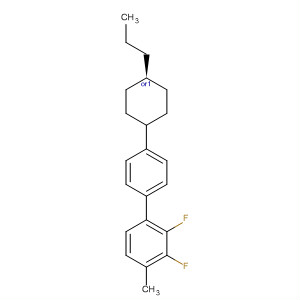 Structure of 1,1'-Biphenyl, 2,3-difluoro-4-methyl-4'-(trans-4-propylcyclohexyl)-