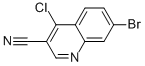 Structure of 7-BROMO-4-CHLORO-QUINOLINE-3-CARBONITRILE