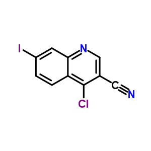 Structure of 4-Chloro-7-iodo-quinoline-3-carbonitrile