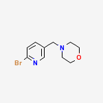 Structure of 4-[(6-bromopyridin-3-yl)methyl]morpholine