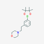 Structure of 4-[2-[3-(4,4,5,5-tetramethyl-1,3,2-dioxaborolan-2-yl)phenyl]ethyl]morpholine