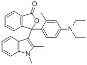 Structure of 3-(1,2-DIMETHYL-3-INDOLYL)-3-[4-(DIETHYLAMINO)-2-METHYLPHENYL]PHTHALIDE