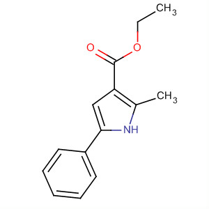 1H-Pyrrole-3-carboxylic acid, 2-methyl-5-phenyl-, ethyl ester结构式