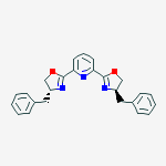 Pyridine, 2,6-bis[(4R)-4,5-dihydro-4-(phenylmethyl)-2-oxazolyl]-结构式