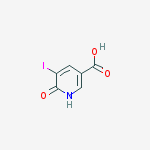 Structure of 1,6-dihydro-5-iodo-6-oxo-3-Pyridinecarboxylic acid