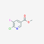 Methyl 6-chloro-5-iodonicotinate结构式