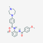 Structure of N-[2-Hydroxy-6-(4-methoxybenzamido)phenyl]-4-(4-methyl-1,4-diazepan-1-yl)benzamide