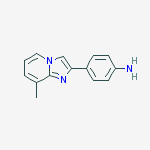 Structure of 4-(8-METHYLIMIDAZO 1,2-A PYRID-2-YL)ANILINE