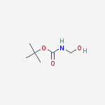 Structure of tert-butyl hydroxymethylcarbamate