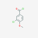 Structure of Benzoyl chloride, 3-chloro-4-methoxy-